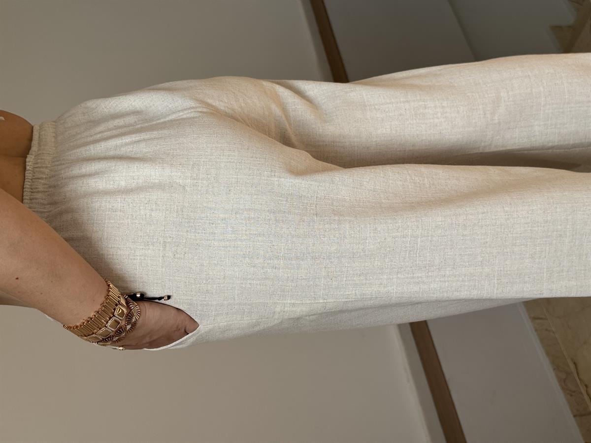 Belden Oturtmalı Yelek Pantolon Takım - Taş