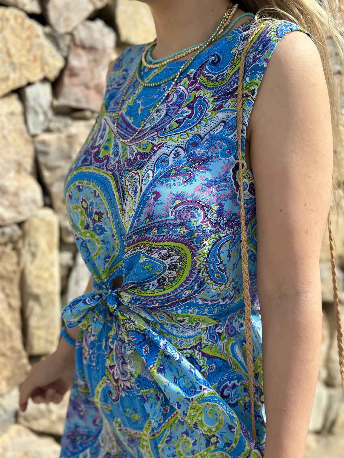 Beli Bağlamalı Viskon Takım