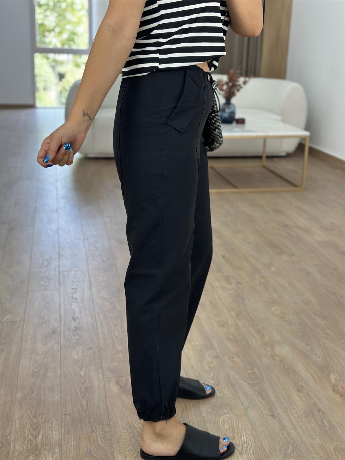 Beli Lastikli Cep Detaylı Pantolon