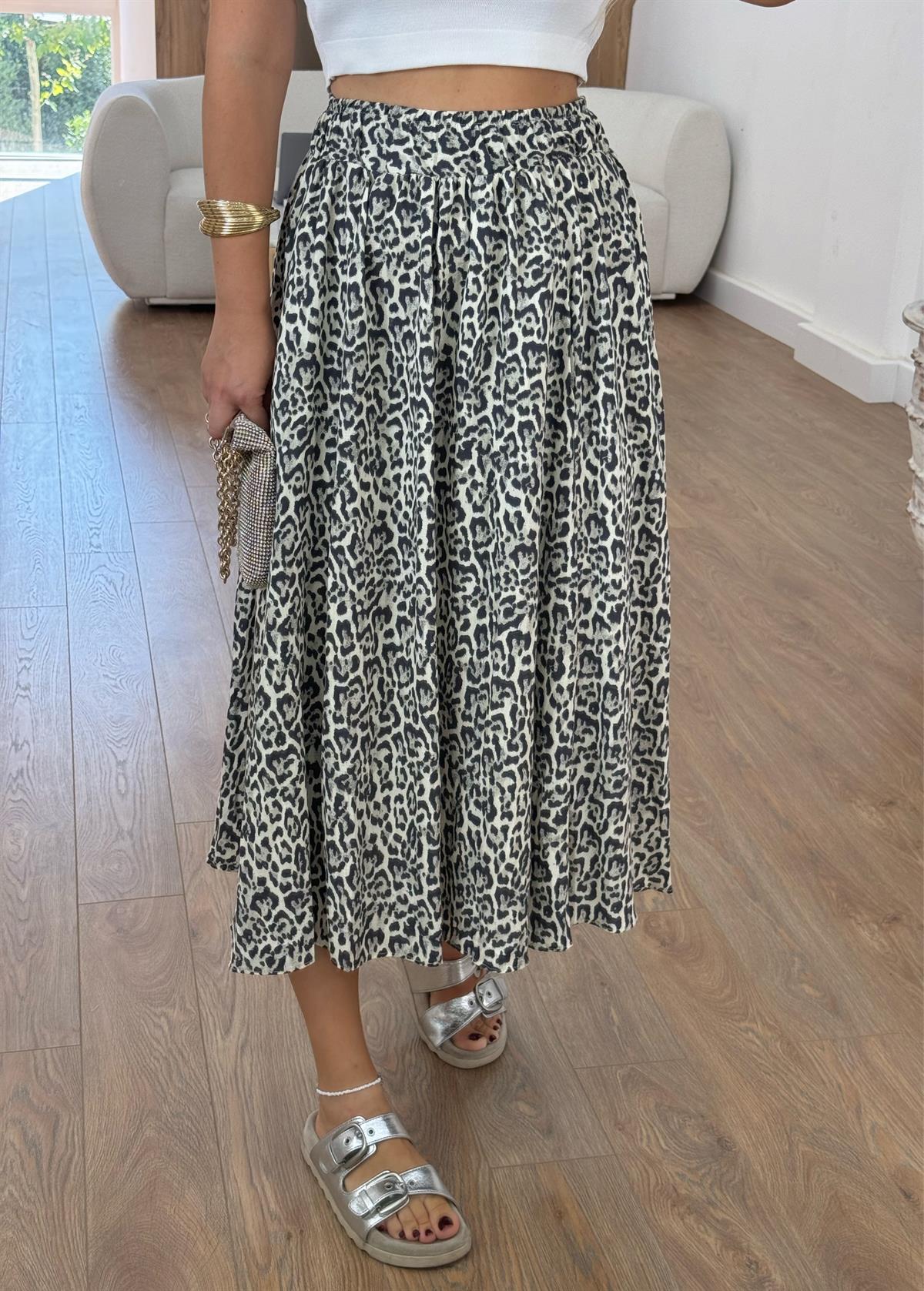 Beli Lastikli Cepli Leopar Etek