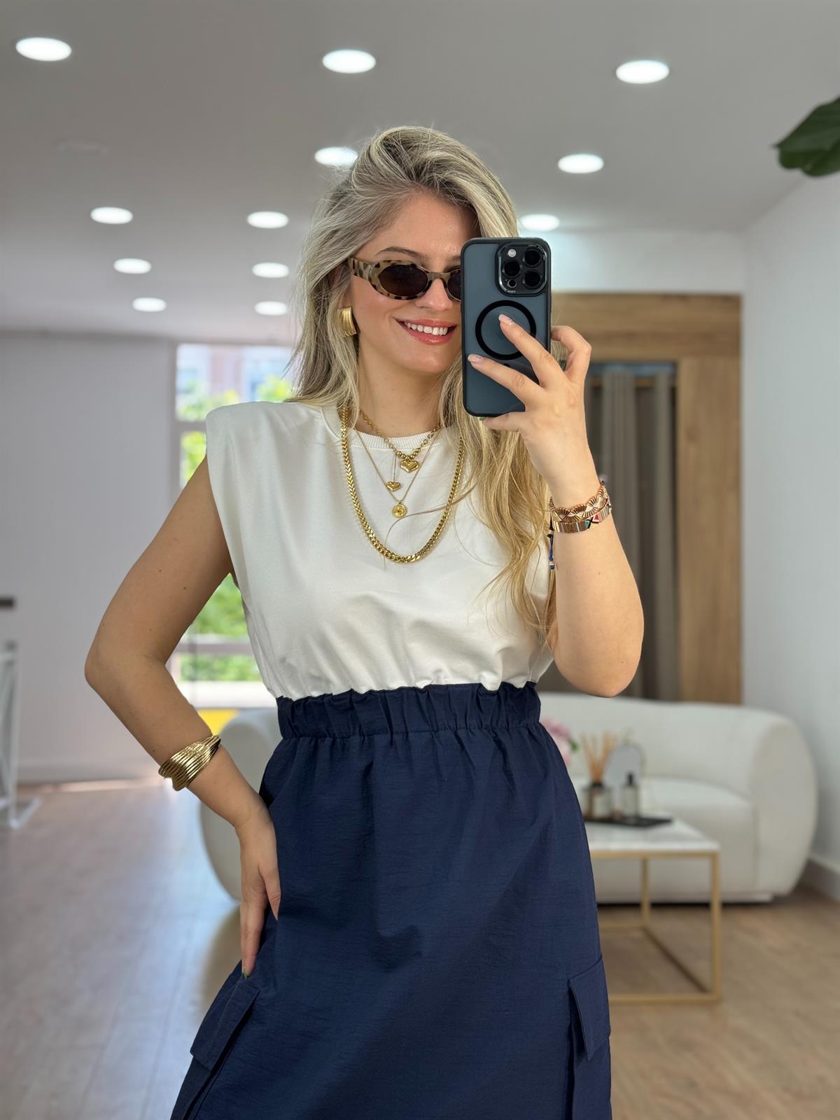 Beli Lastikli Kargo Cepli Elbise