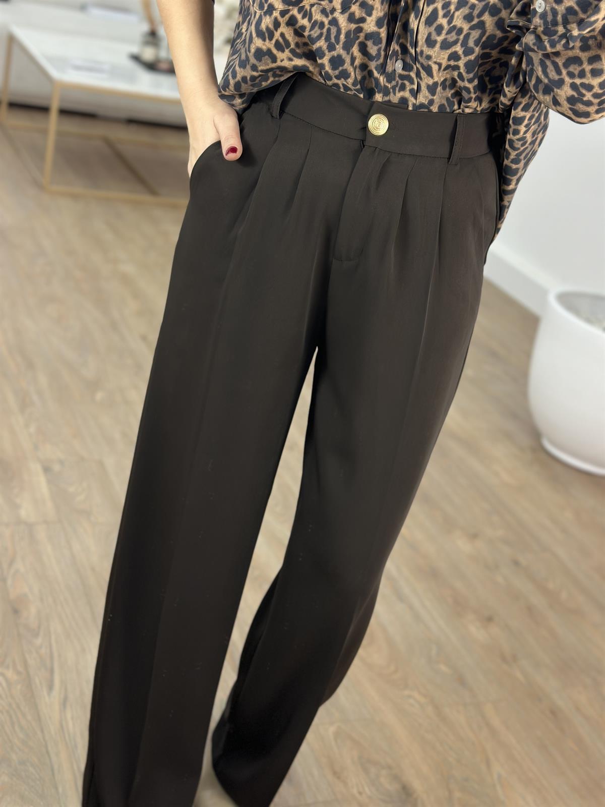 Beli Lastikli Pileli Palazzo Pantolon 