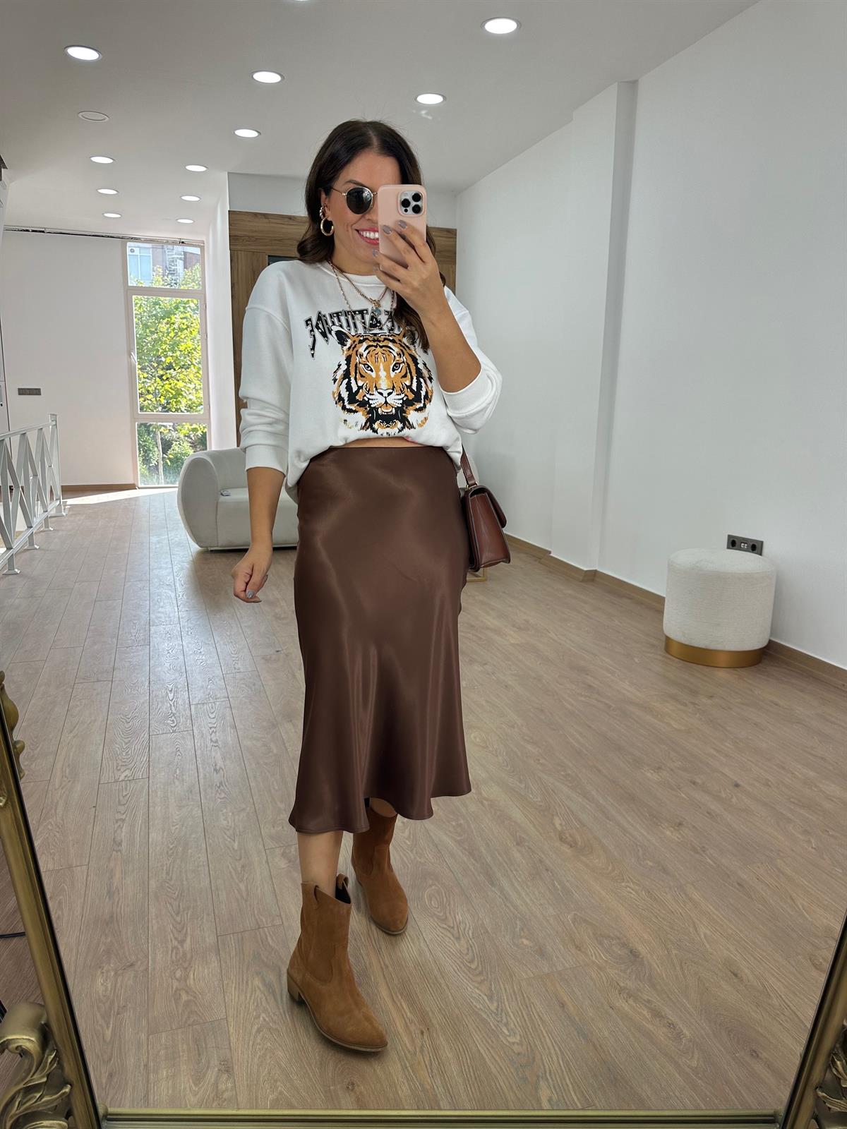 Beli Lastikli Saten Etek