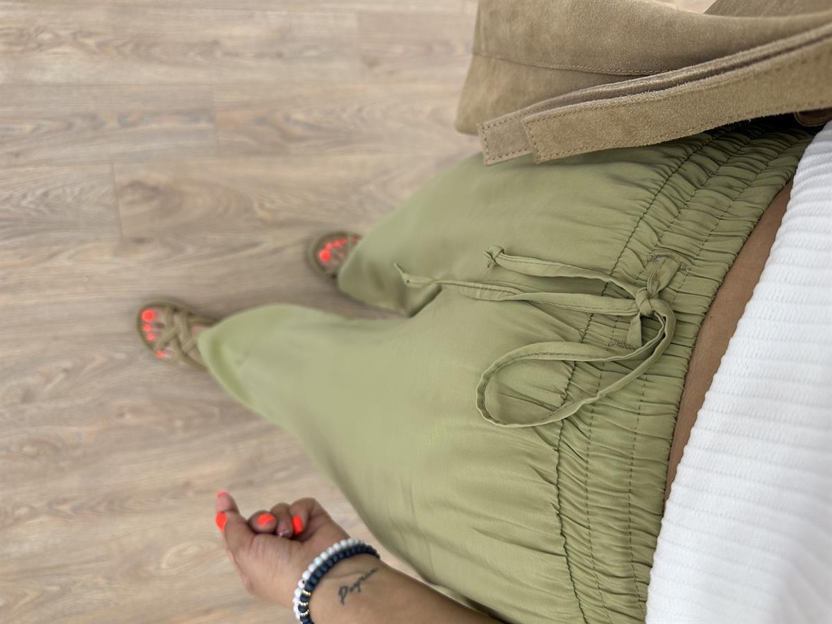 Beli Lastikli Tnsel Palazzo-Haki