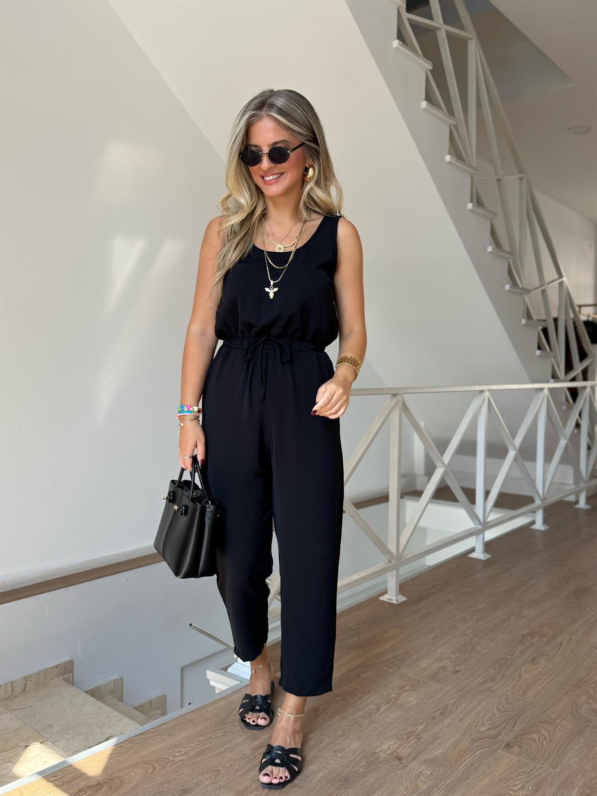 Beli Lastikli Tiril Tulum - Siyah