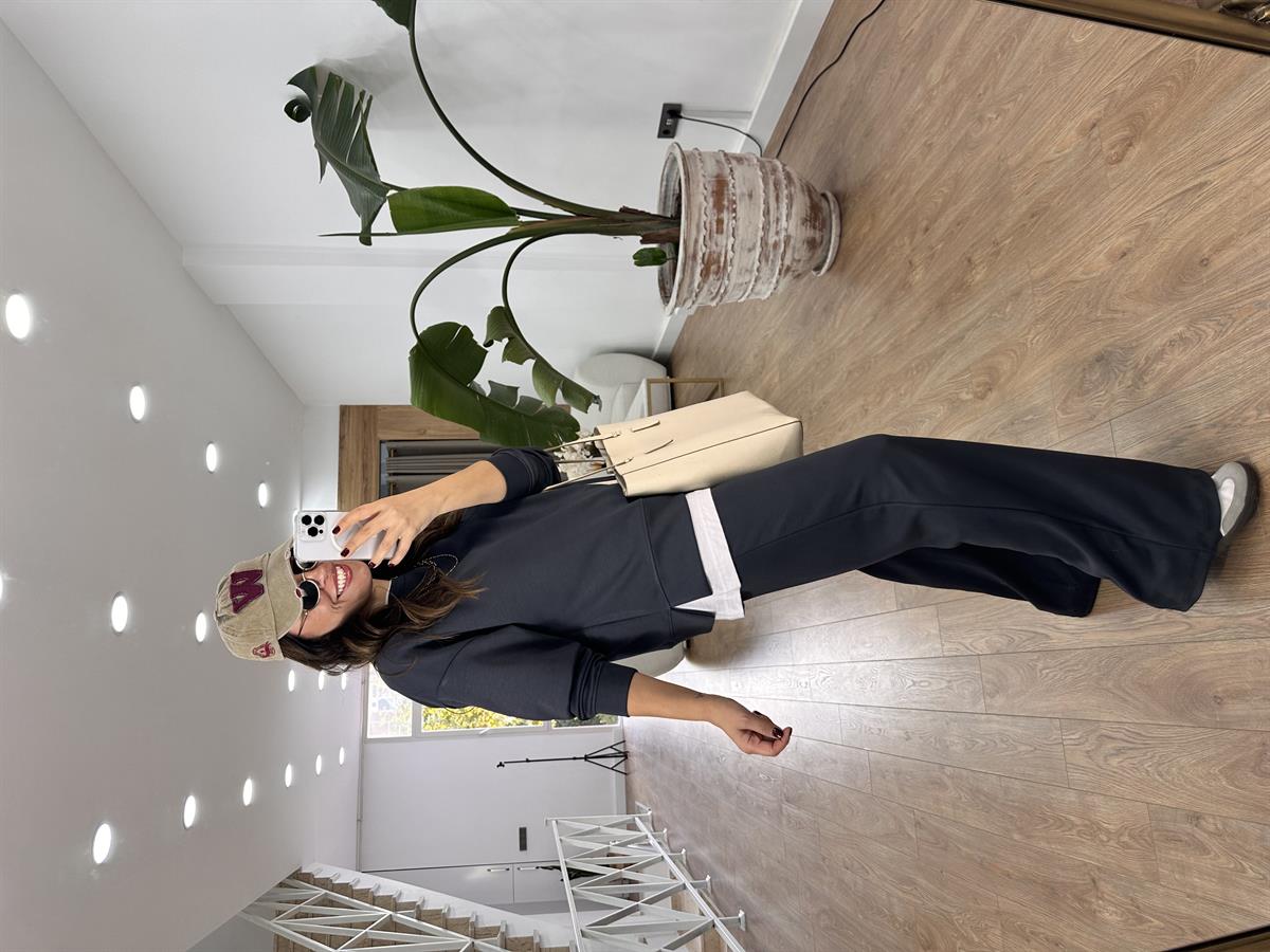 Bisiklet Yaka Basic Modal Eşofman Takım- Antrasit