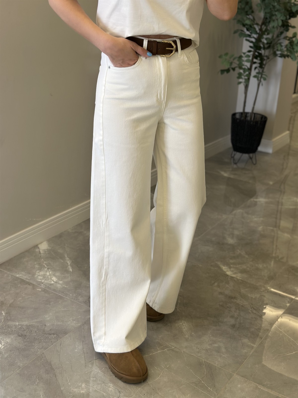 Bol Paça Baggy Jean - Ekru