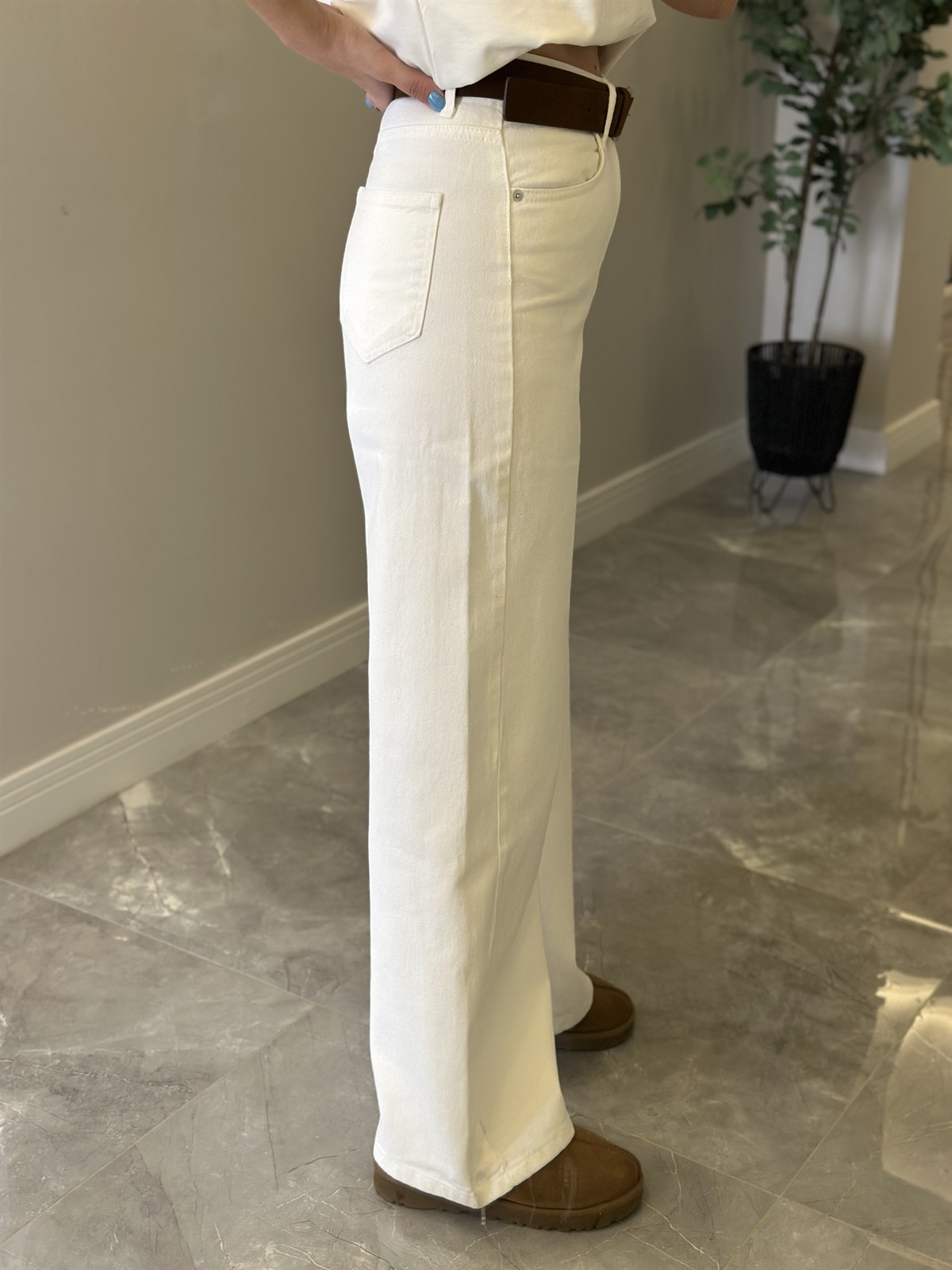 Bol Paça Baggy Jean - Ekru