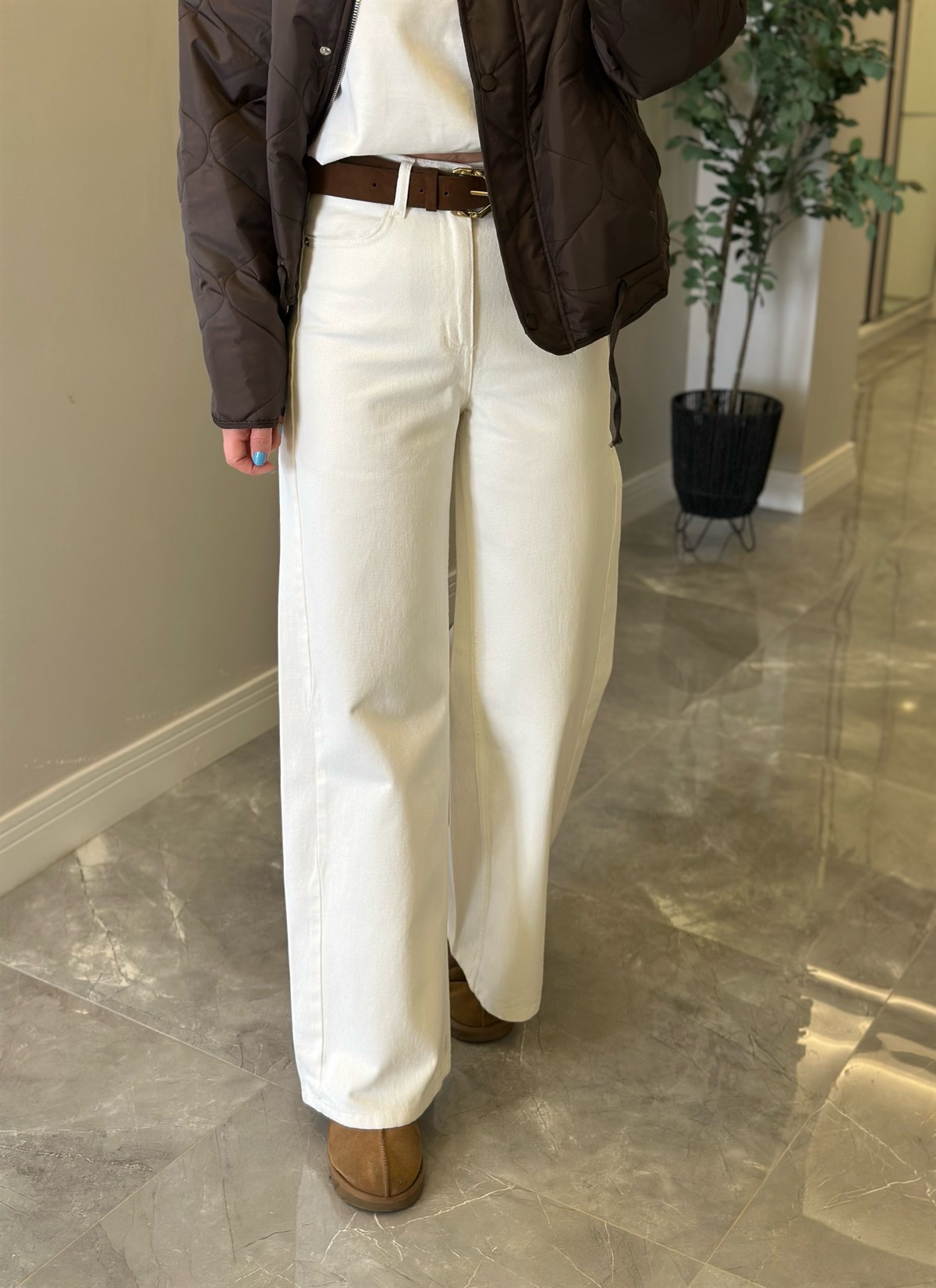 Bol Paça Baggy Jean - Ekru