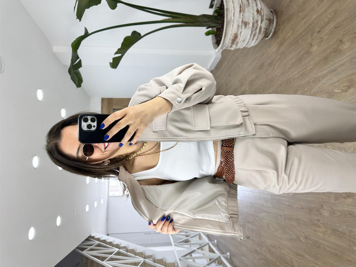 Bomber Ceketli Premium Takım-Taş