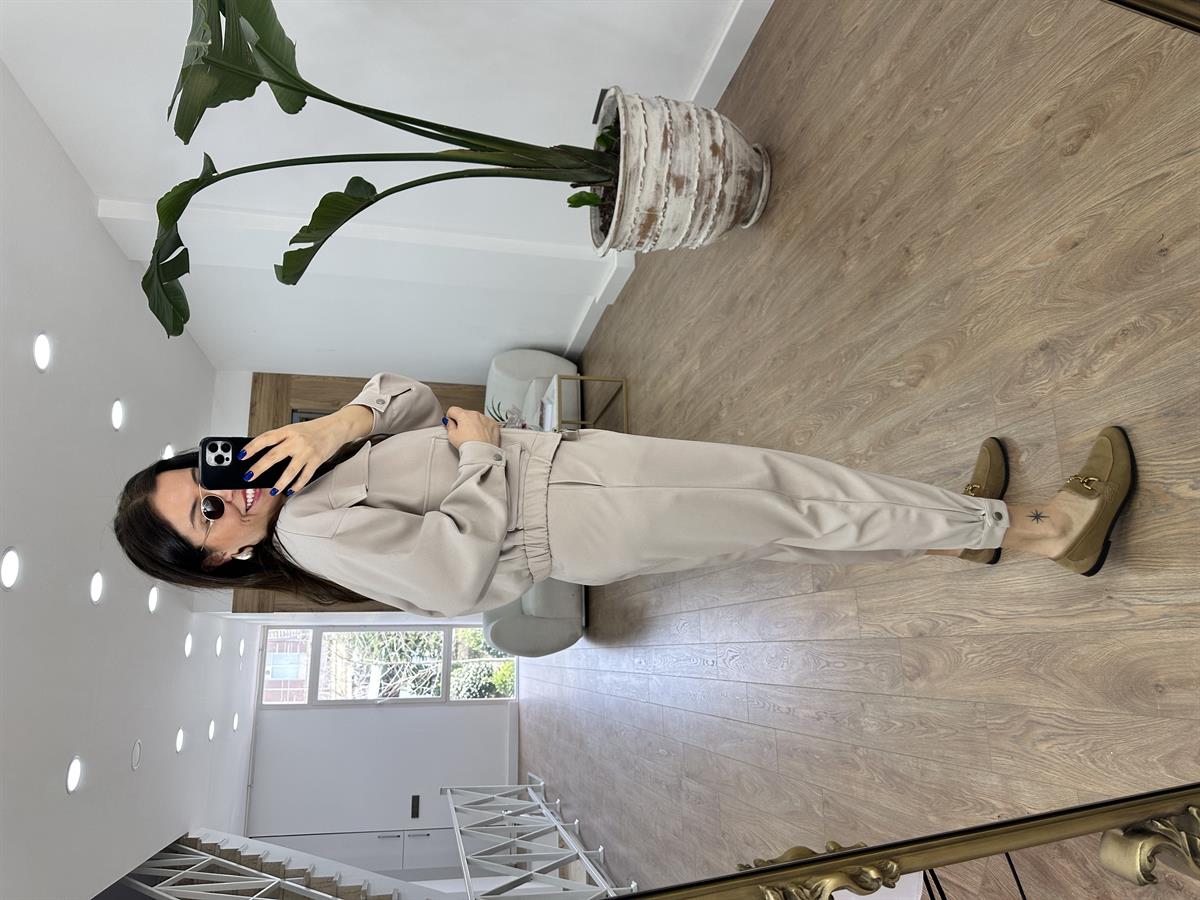 Bomber Ceketli Premium Takım-Taş