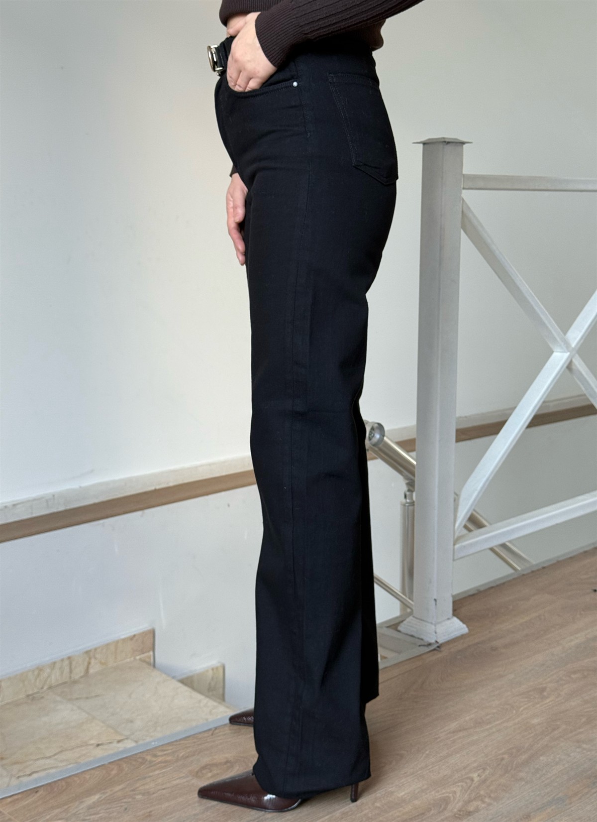 Buffalo Bol Paça Pantolon - Siyah