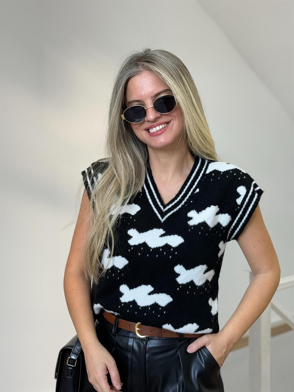 Bulut Desen Süveter