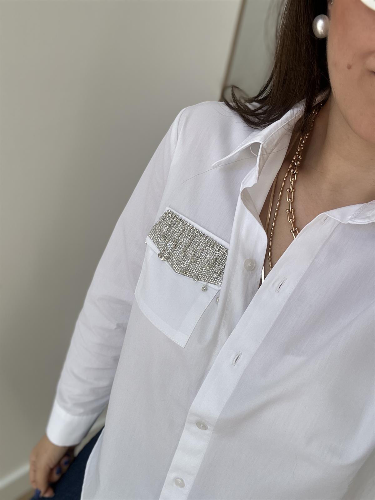 Cebi Taş Detaylı Gömlek