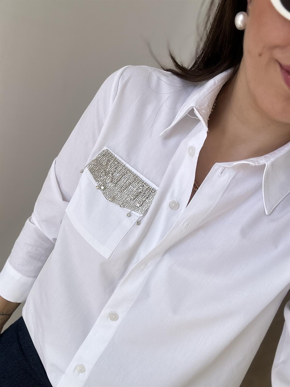 Cebi Taş Detaylı Gömlek