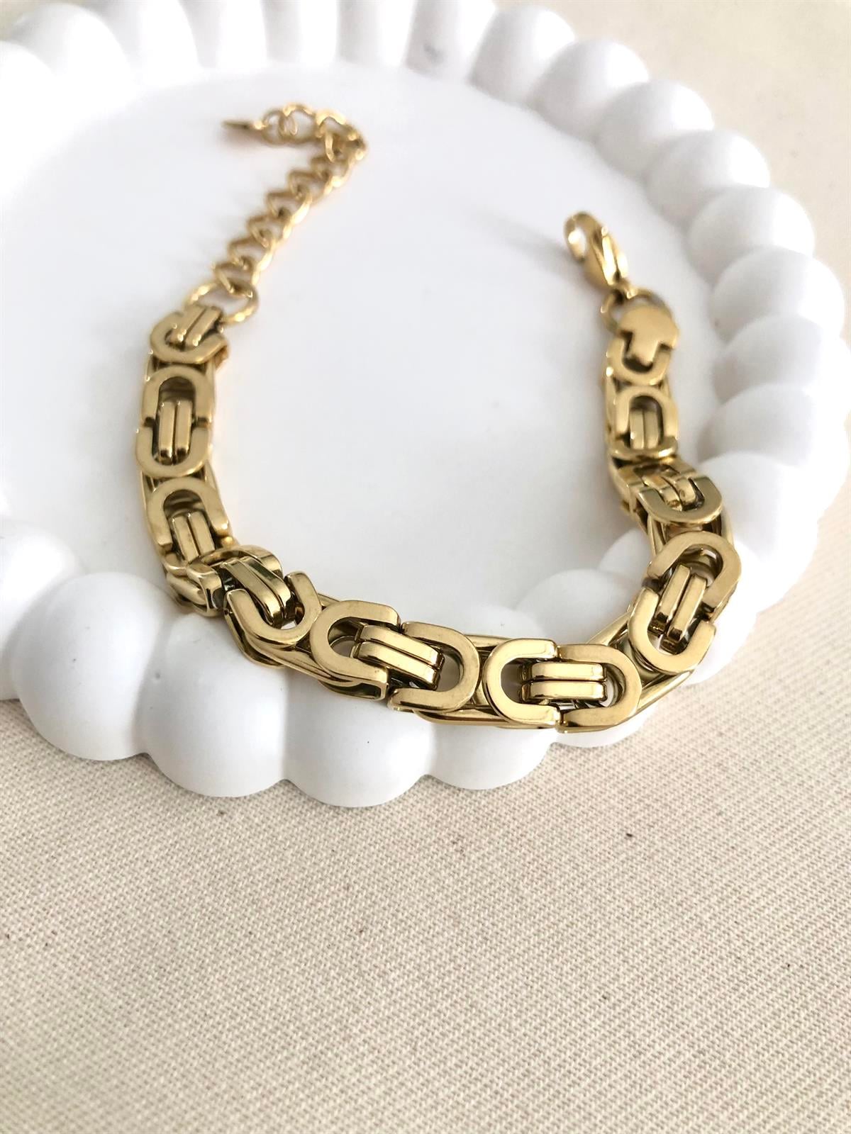 Çeliık Gold Geçme Bileklik