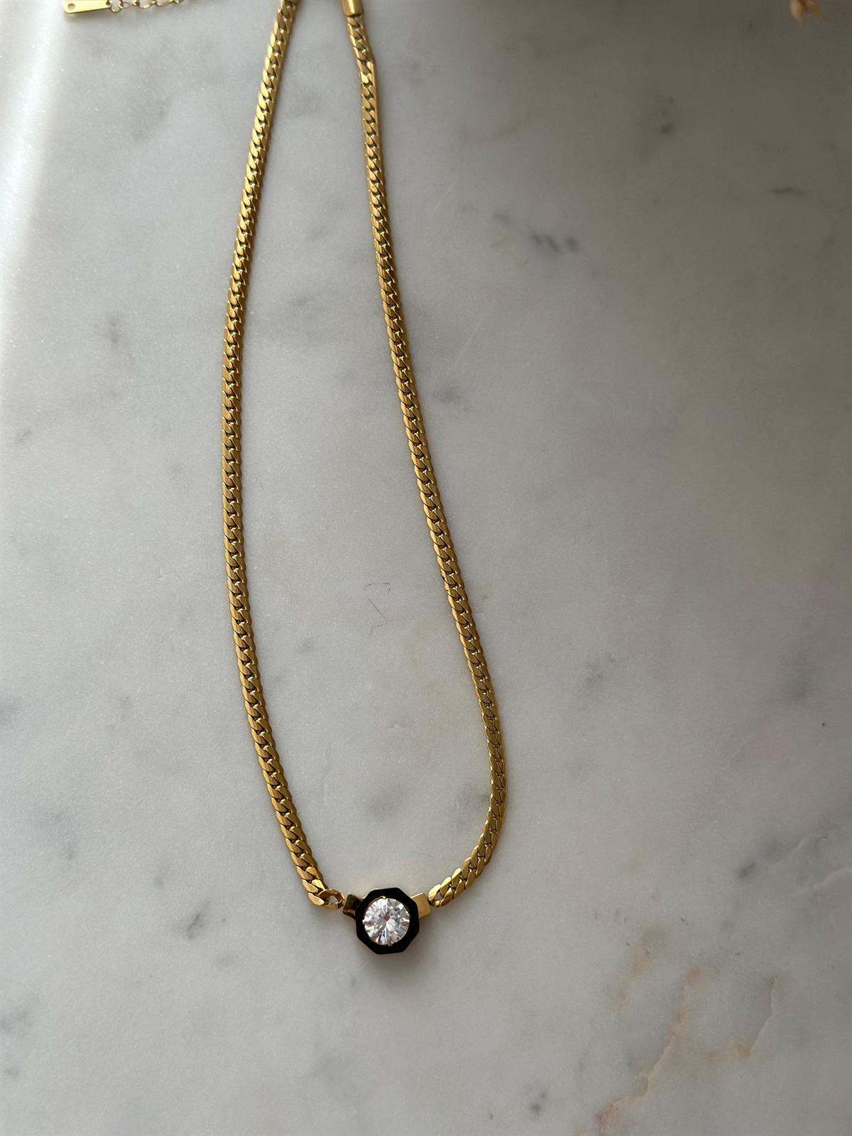 Çelik Gold Tasarım Kolye