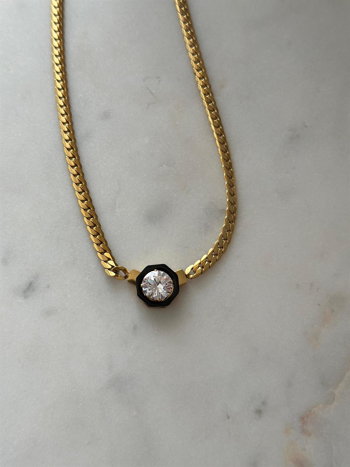 Çelik Gold Tasarım Kolye