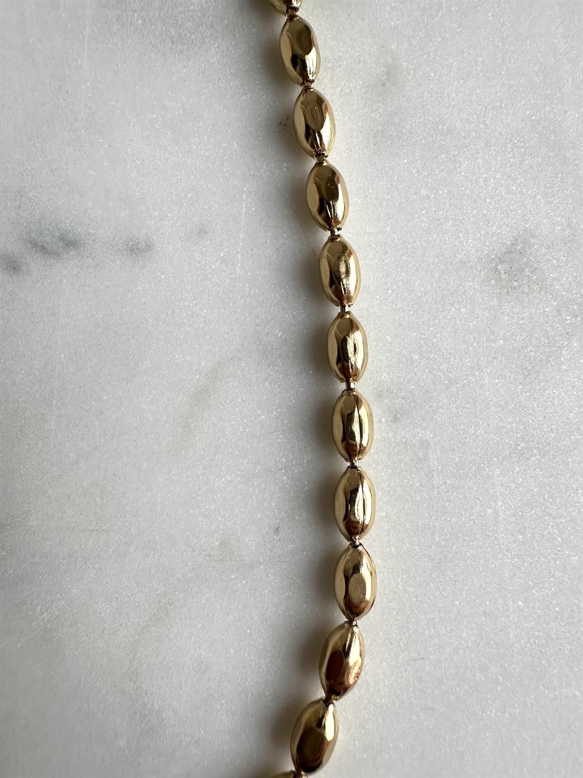 Çelik Gold Küçük Topçuk Kolye 45 cm