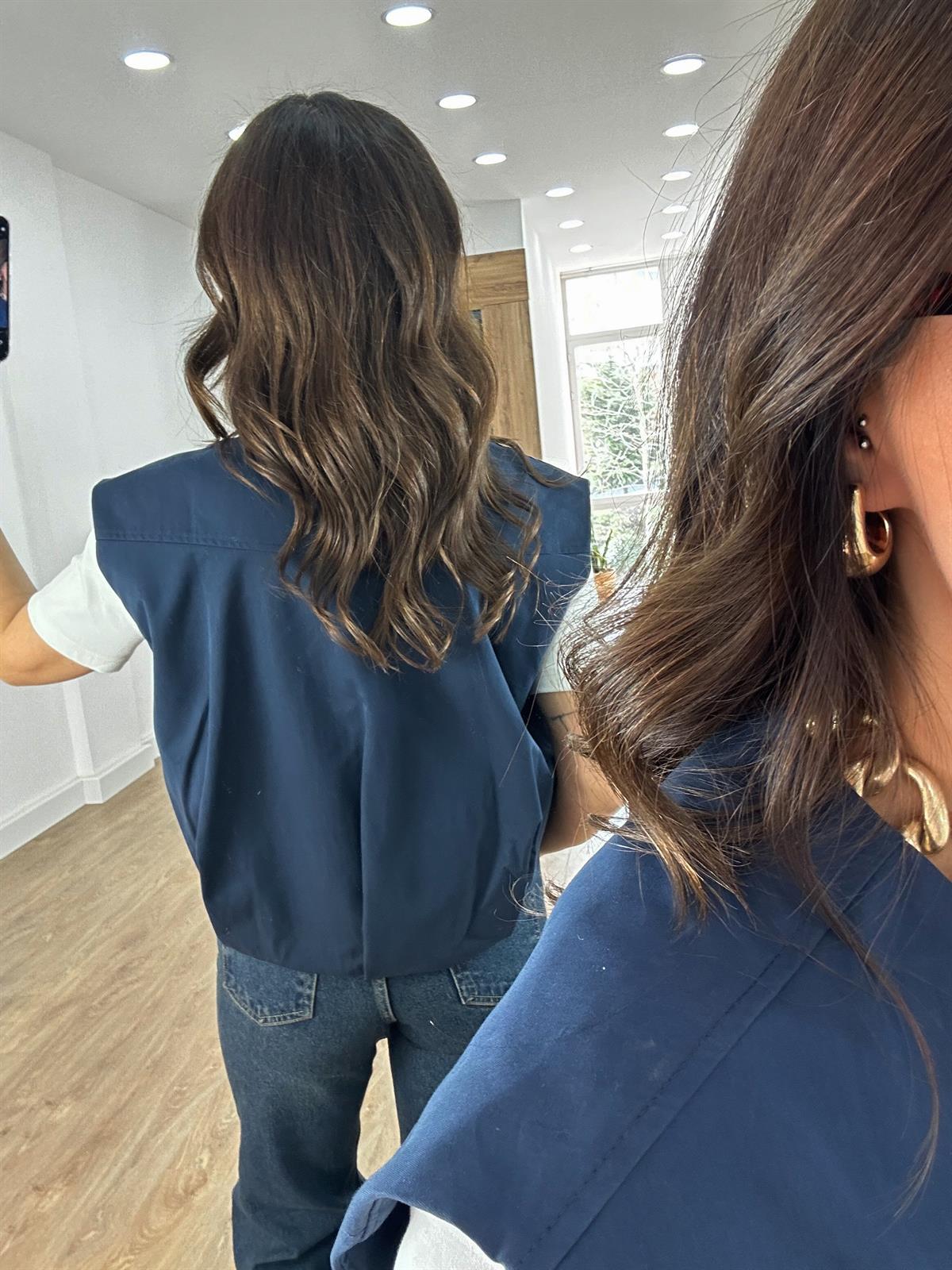 Cepli Fermuarlı Bomber Yelek - Lacivert