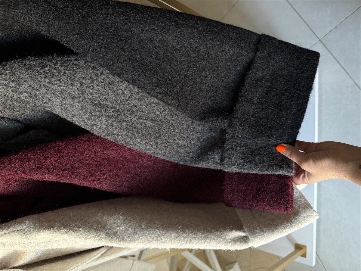 Cepli Uzun Buklet Kaban - Siyah