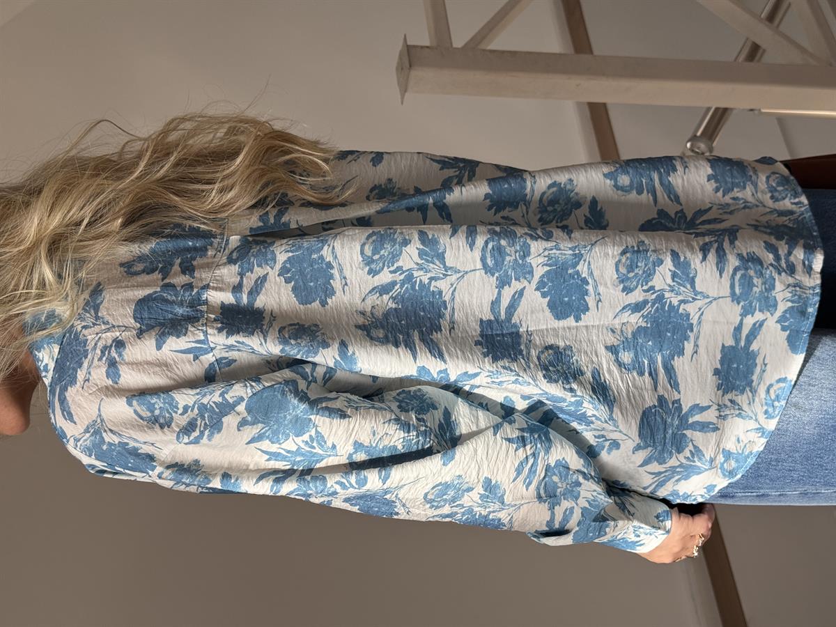 Çiçek Desen Salaş Gömlek 