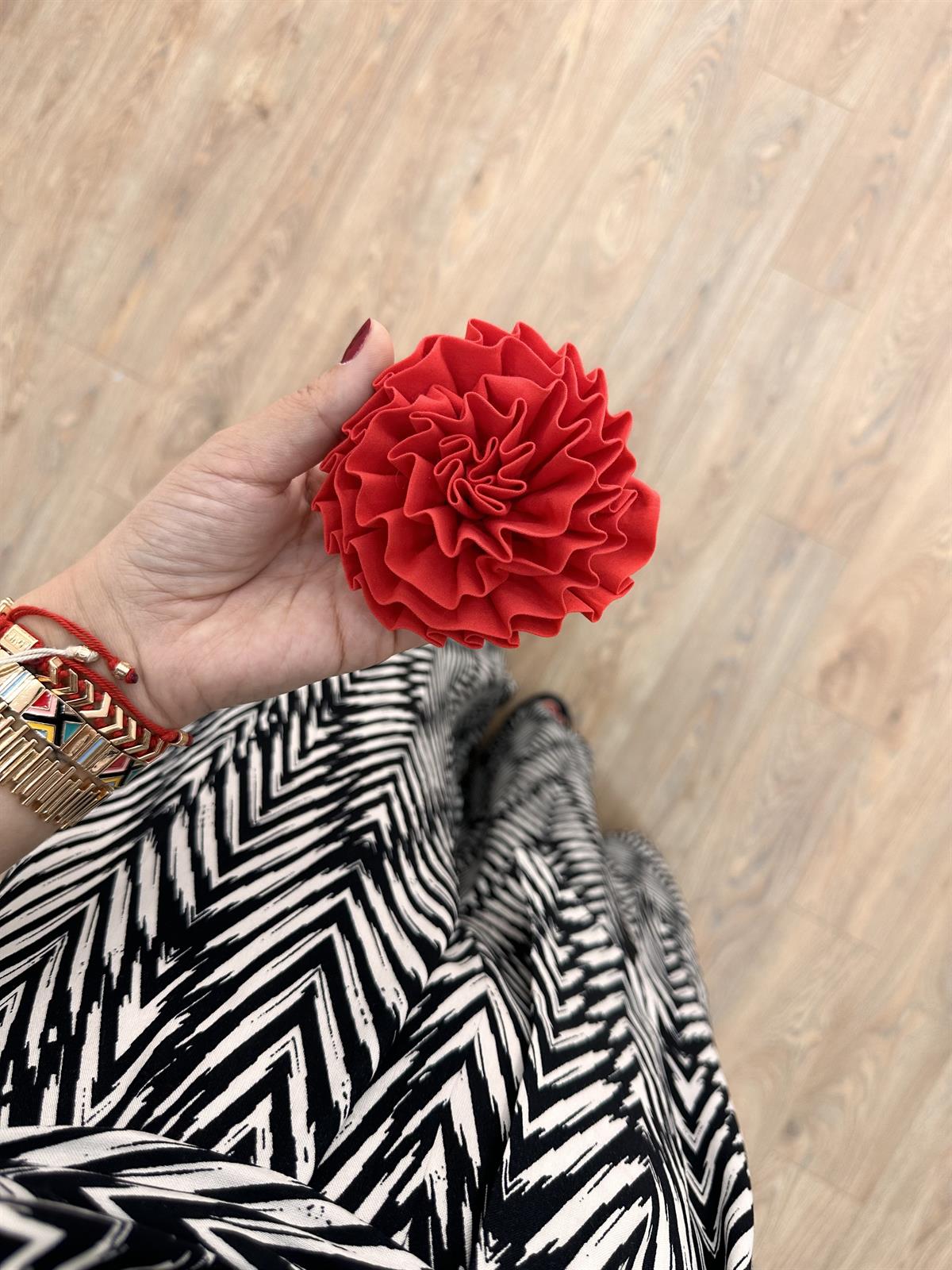 Çıkarılabilir Broşlu Bol Paça Tulum