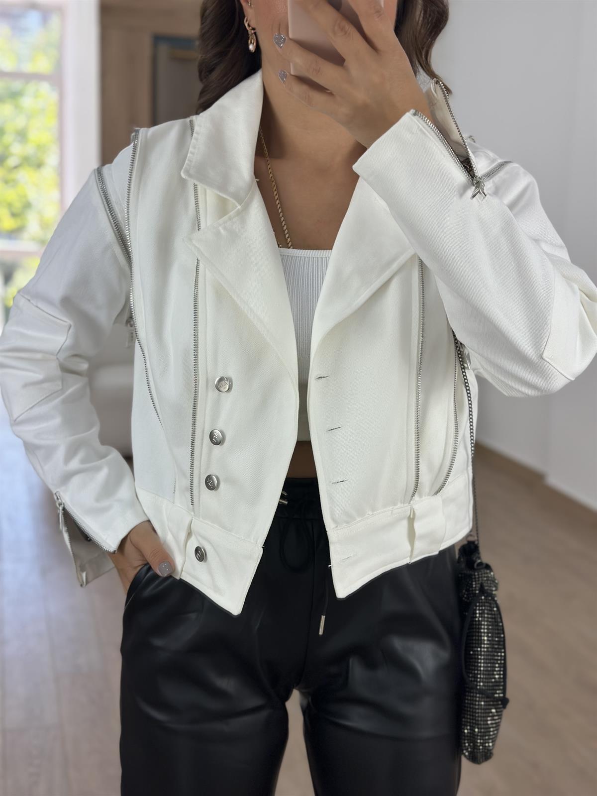 Çıkarılabilir Kollu Tasarım Gabardin Ceket