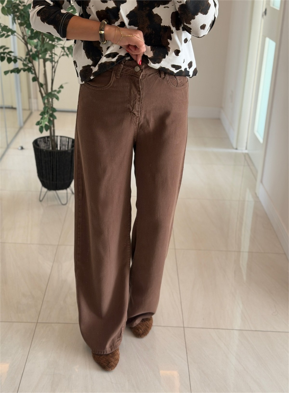Premium Tensel Jean - Kahve