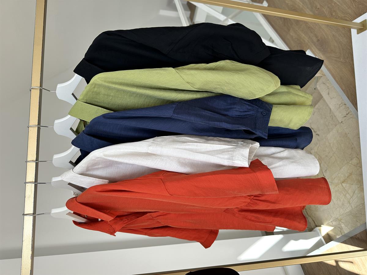 Dikiş Detaylı Oversize Gömlek-Siyah