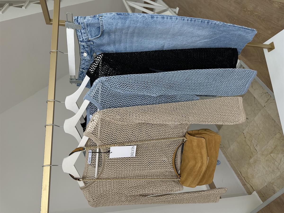 Dilvin Ajurlu Triko-Bej