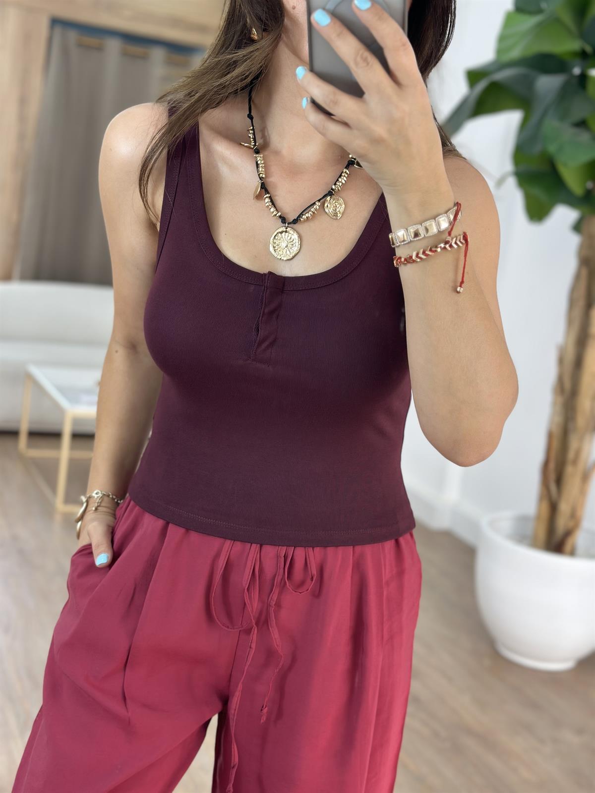 Dilvin Askılı Top - Bordo