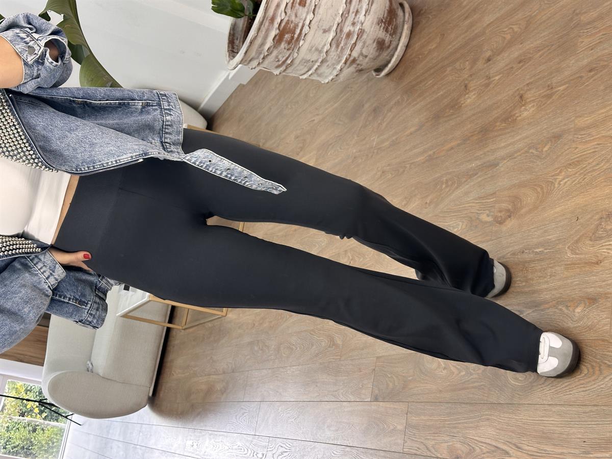 Dilvin Beli Fitili İspanyol Paça Tayt Pantolon