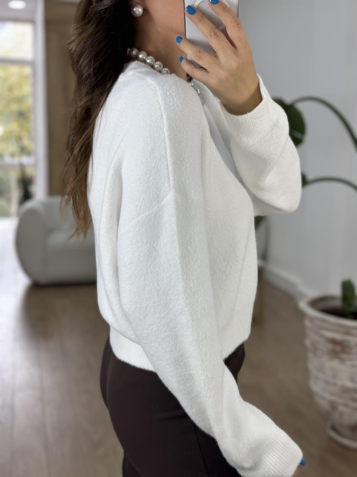 Dilvin Bisiklet Yaka Kazak