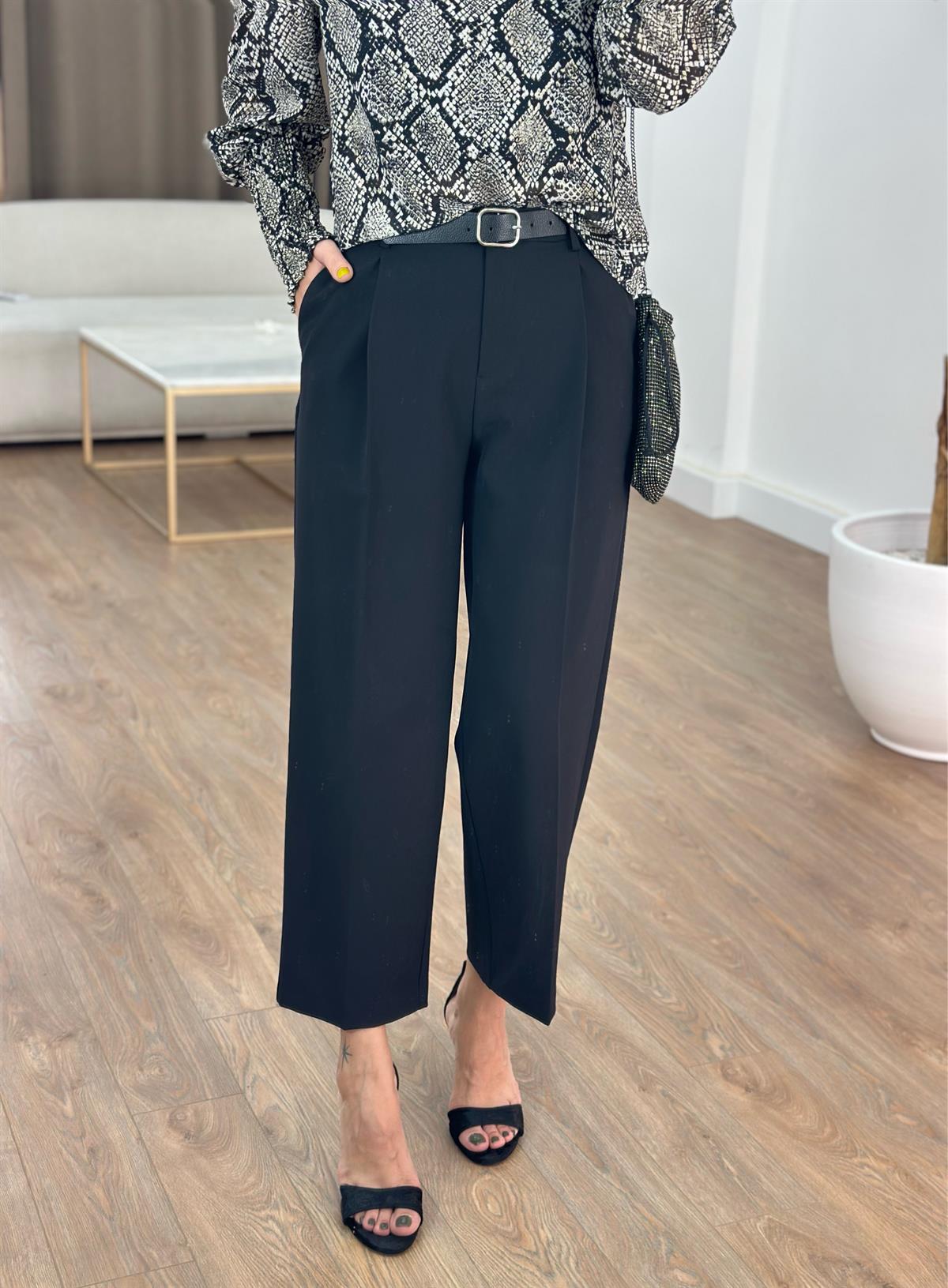 Dilvin Kemerli Pensli Pantolon