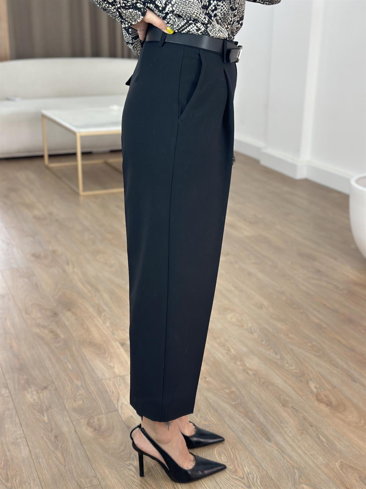 Dilvin Kemerli Pensli Pantolon