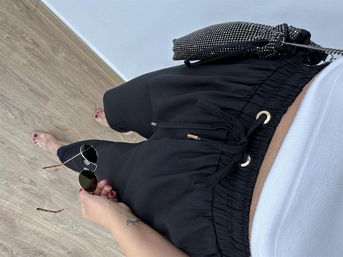 Dilvin Paça Fermuarlı Jogger Pantolon-Siyah