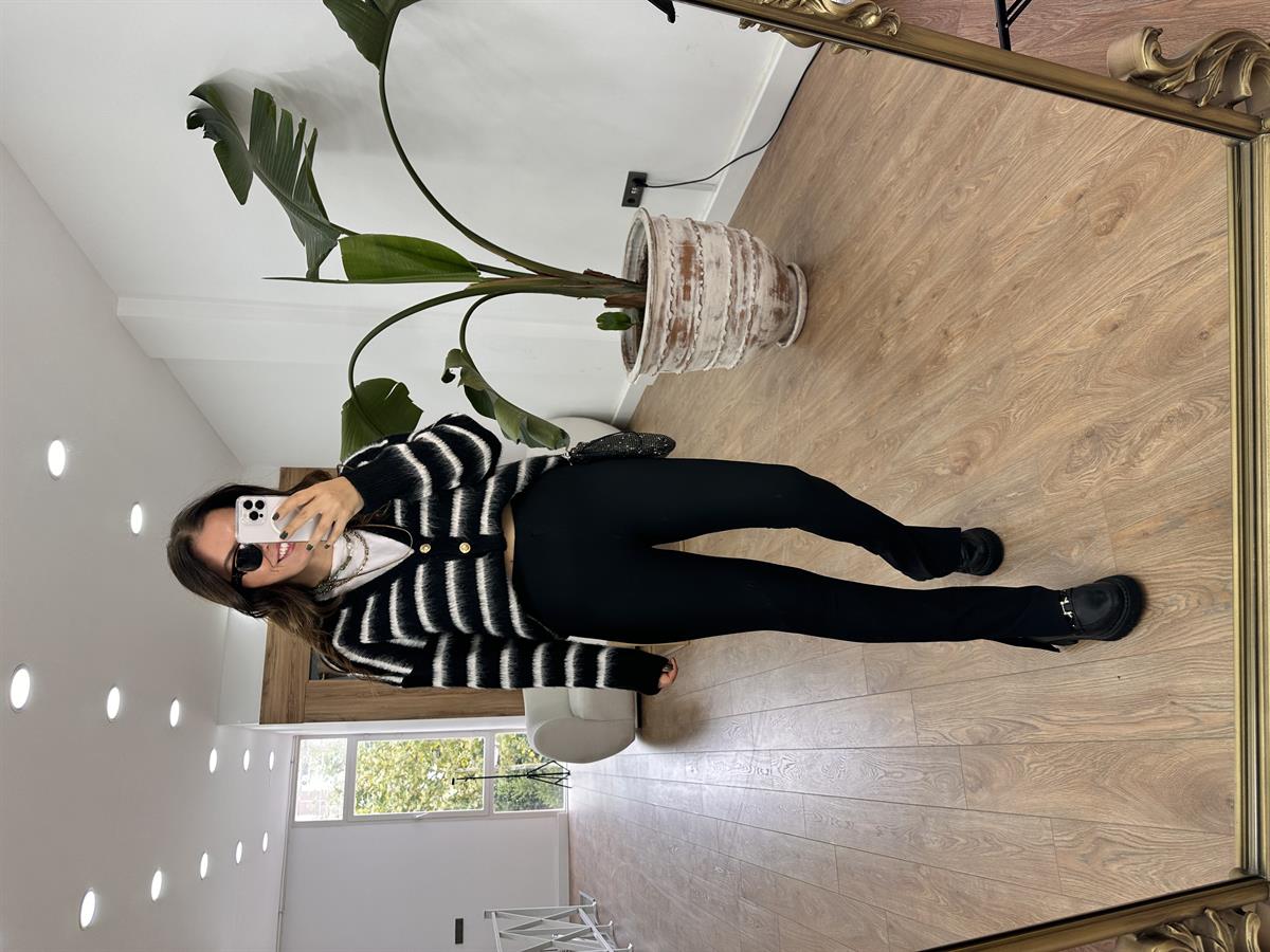 Dilvin Paçası Yırtmaçlı Ottoman Tayt 