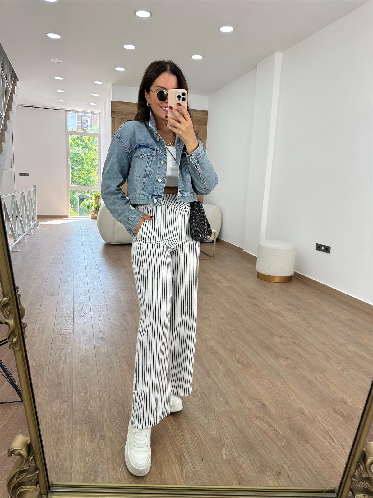 Dilvin Tint Yıkama Denim Ceket