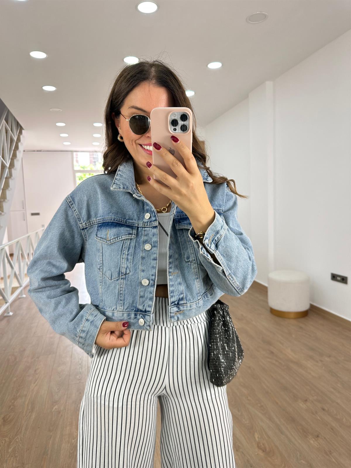 Dilvin Tint Yıkama Denim Ceket