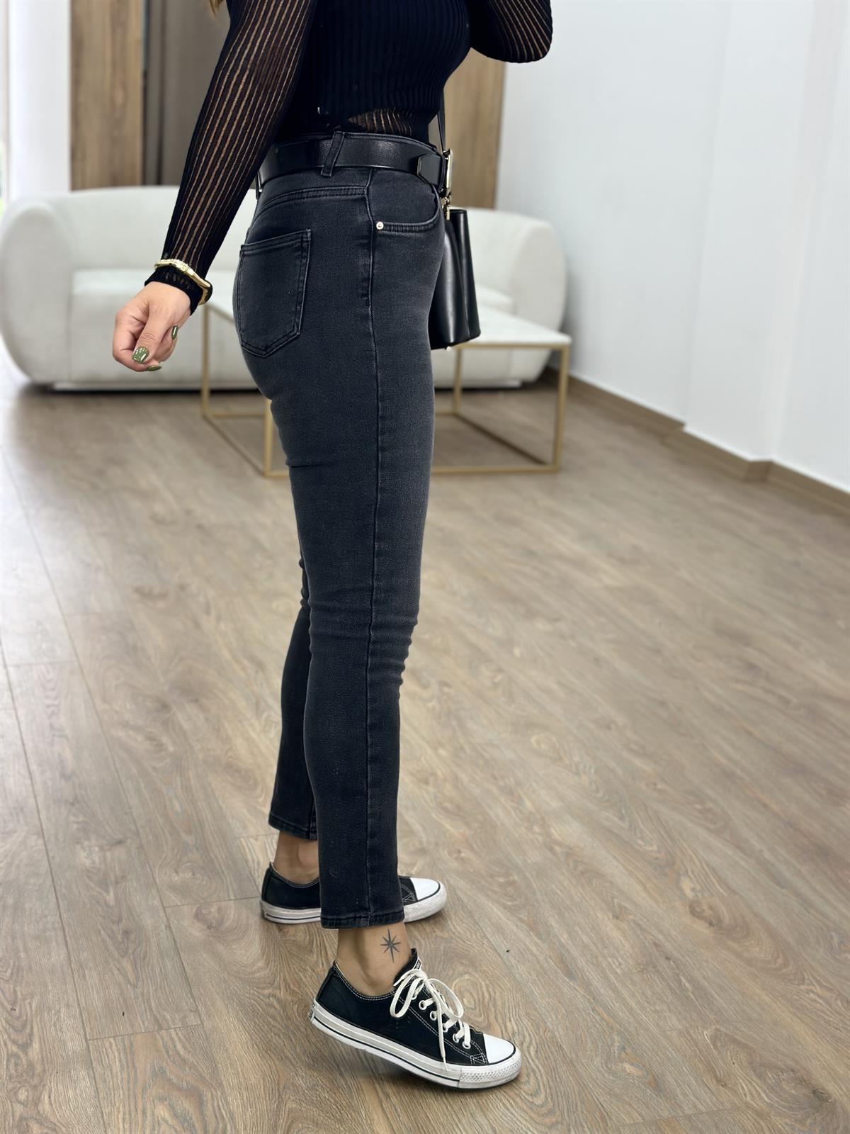 Dilvin Vintage Kumaş Likralı Skinny Pantolon 