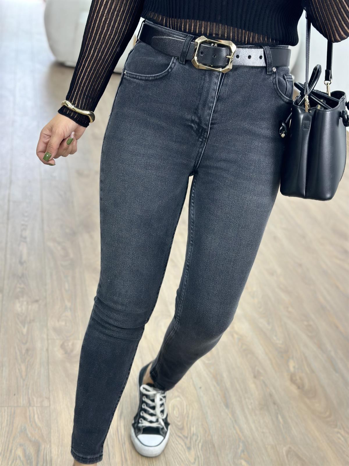 Dilvin Vintage Kumaş Likralı Skinny Pantolon 