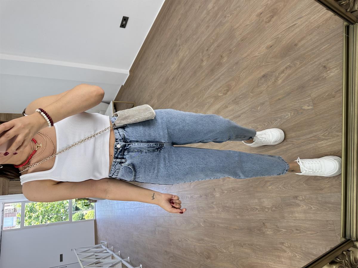 Dilvin Yüksek Bel Mom Jean