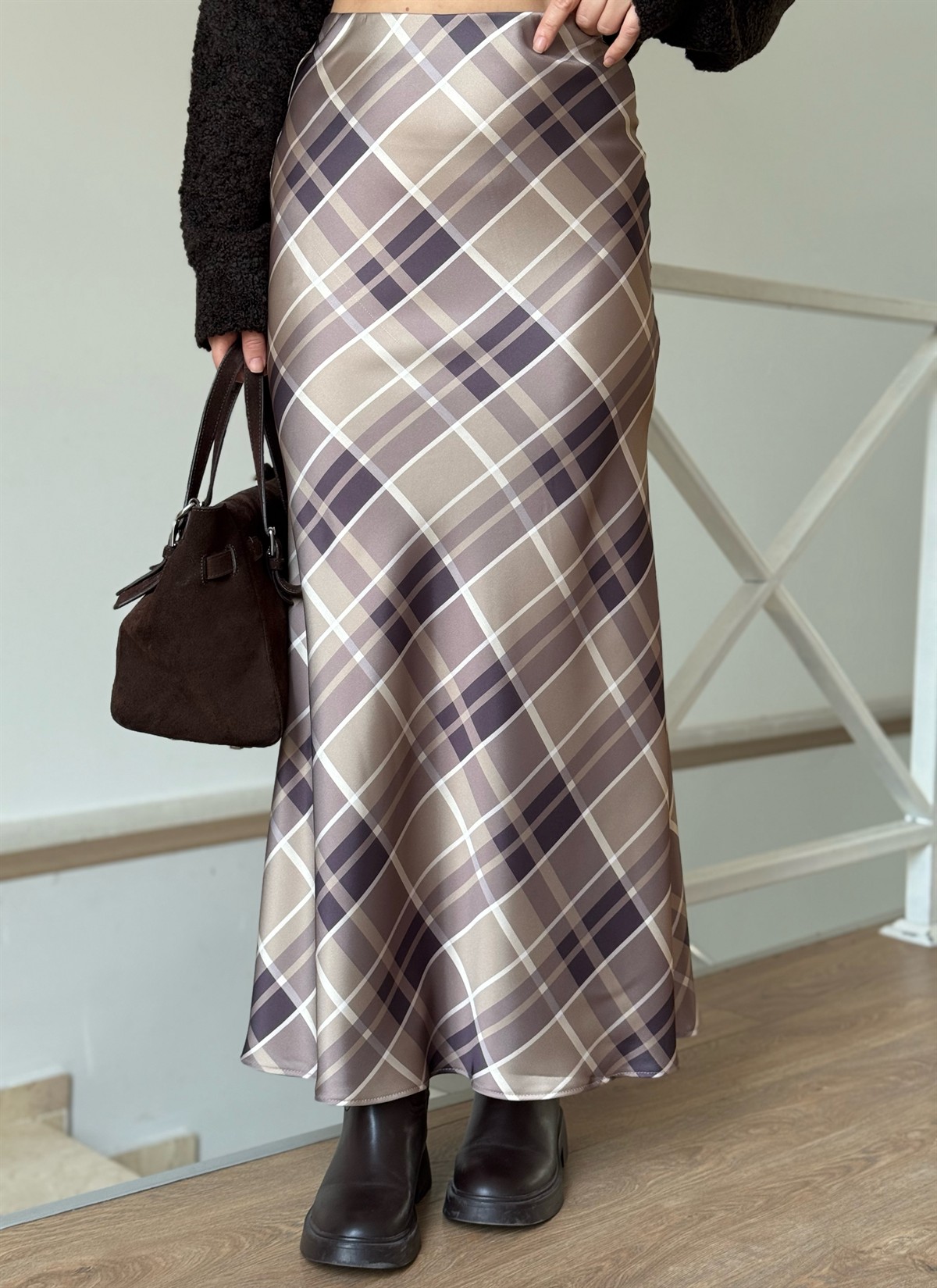 Ekoseli Maxi Saten Etek 