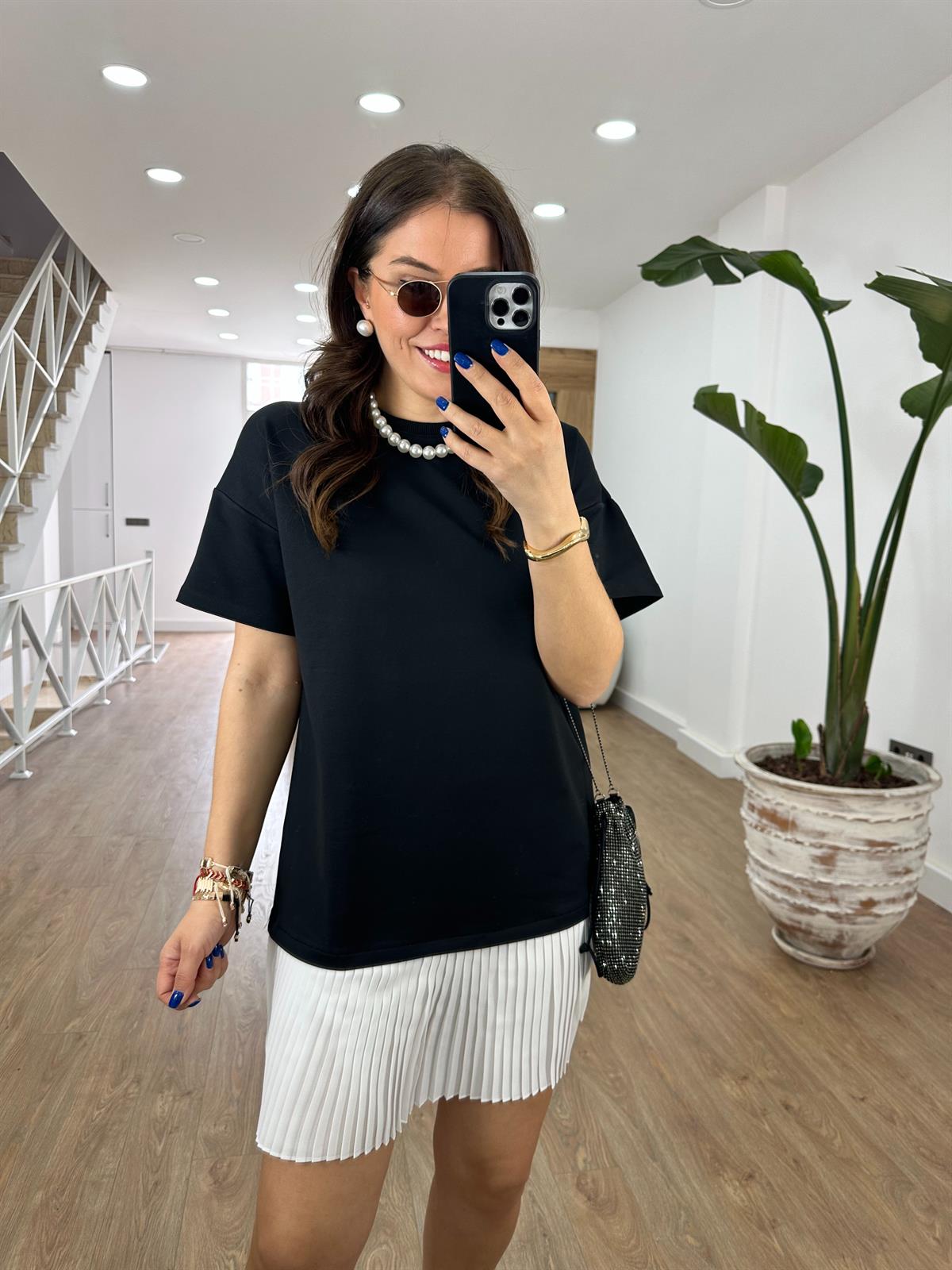 Etek Ucu Piliseli Sweat Elbise