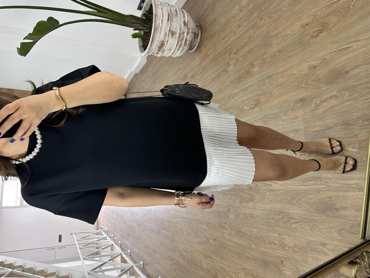 Etek Ucu Piliseli Sweat Elbise