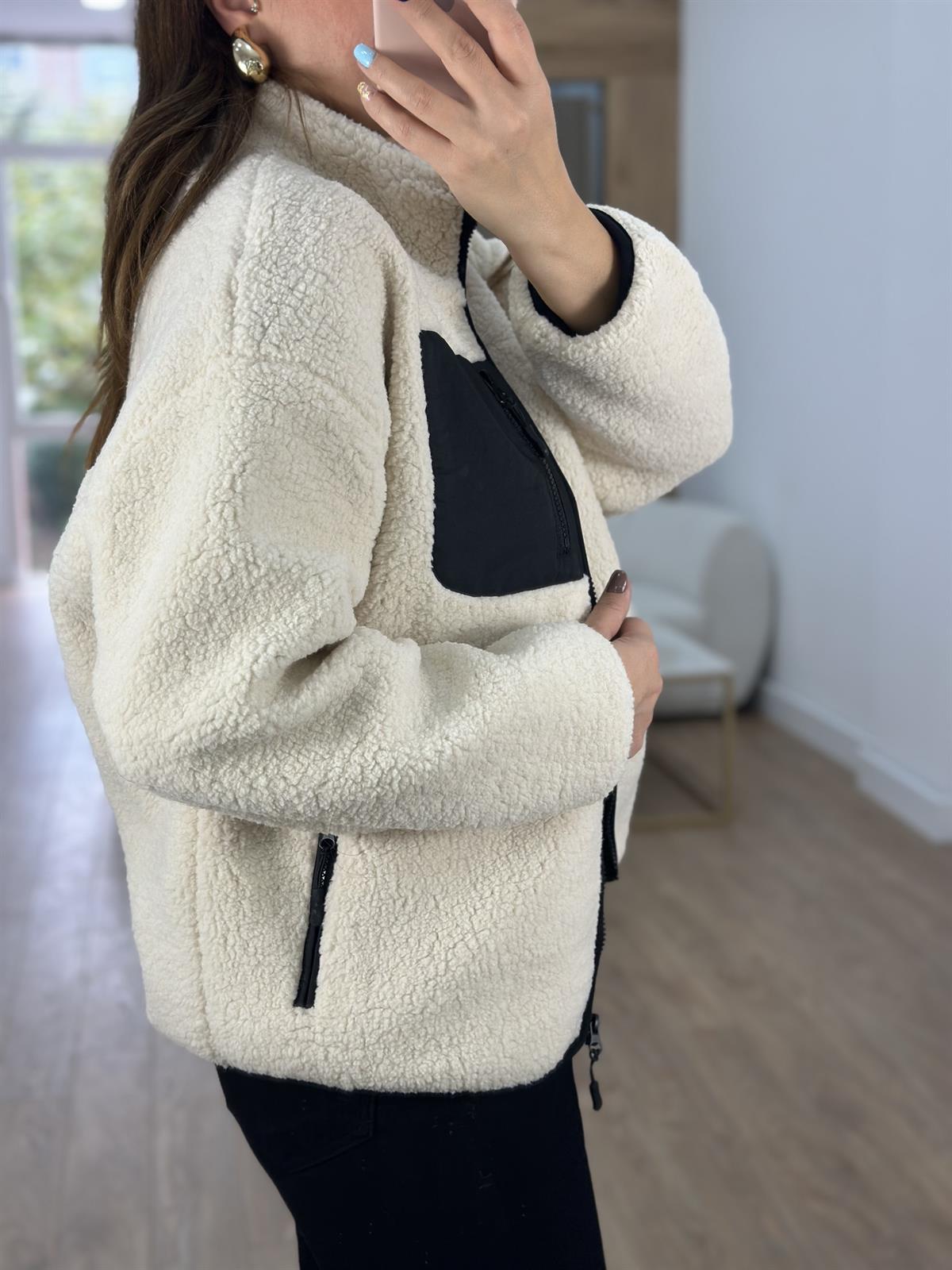 File Astarlı Suni Koyun Yünü Mont