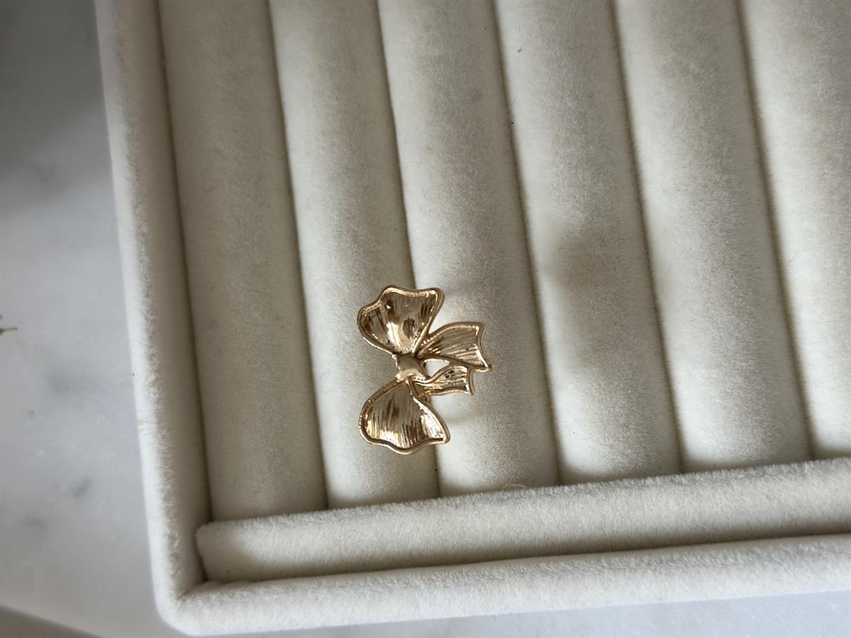 Fiyonk Tasarım Ayarlanabilir Gold Yüzük 2cm
