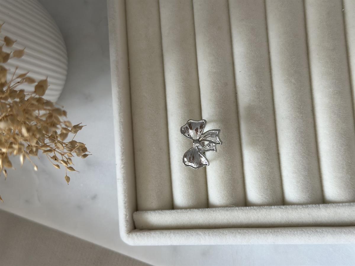 Fiyonk Tasarım Ayarlanabilir Silver Yüzük 2cm