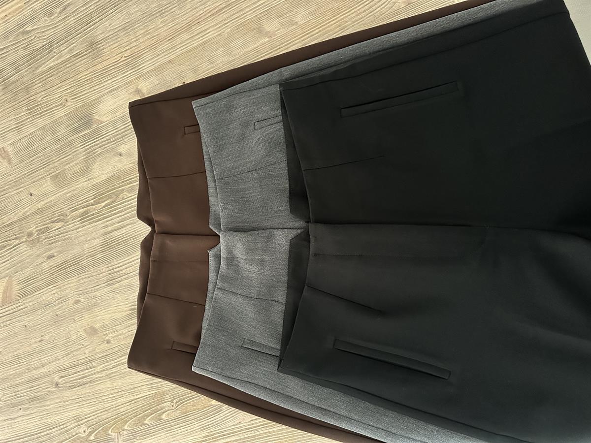 Flatolu Palazzo Pantalon-Kahverengi